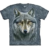 The Mountain Mens The Mountain Warrior Wolf Short Sleeve T-Shirt