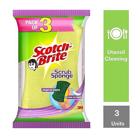 Scotch-Brite Scotch Brite Scrub Sponge Large-Pack of 3