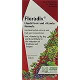 Floradix Floravital Liquid Iron Formula YF GF, 500ml