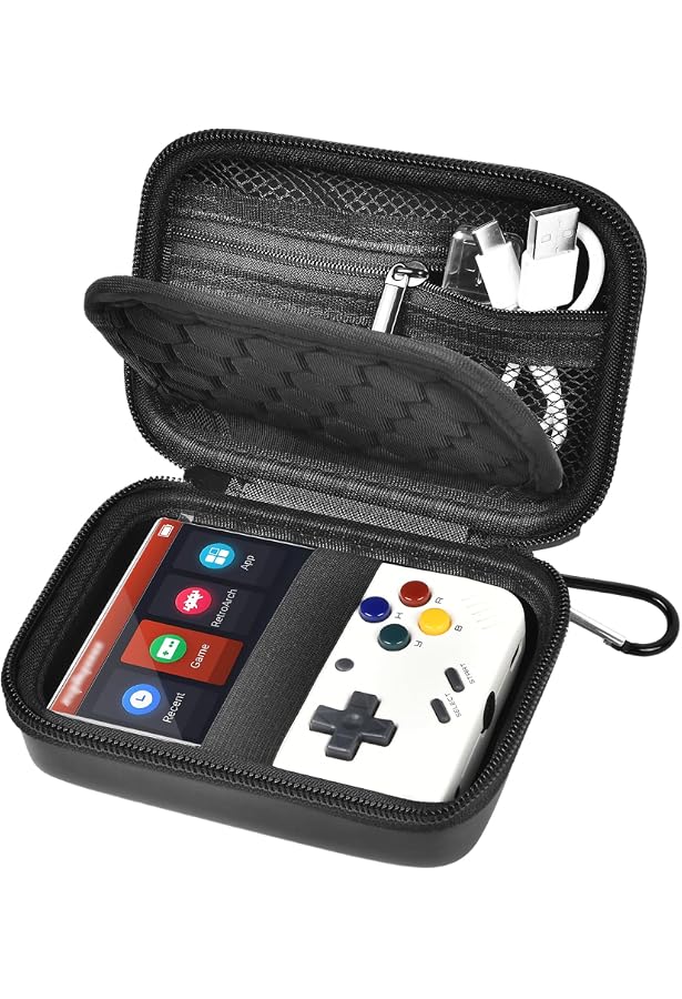 LANVODO Hard Case With Customizable Foam, 8.8 Inch EVA Case Compatible With Anbernic Rg35xx/rg35xx Plus/rg353v/rg28xx/rg34xx/rg406v/ Rg40xxv/rg35xx H/rg Cube/rg405v, Trimui Brick/smart