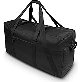 Fitdom 130L 35" Extra Large Heavy Duty Equipment Travel Storage Duffle Bag | 100 lb Capacity, Water Resistant Fabric, Reinforced Base &amp; Carry Handles for Sports Gear, Camping, Travel &amp; Oversized Items