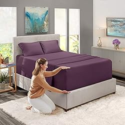 Nestl Twin XL Size Sheet Set, 4 Piece Extra Deep
