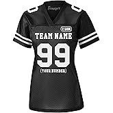 Custom Replica Football Jersey for Women Add Your Team Name and Number Personalized T-Shirt 2 Sided