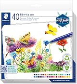 STAEDTLER Design Journey Colouring Pens 40 colours Fibre-Tip 1.0mm