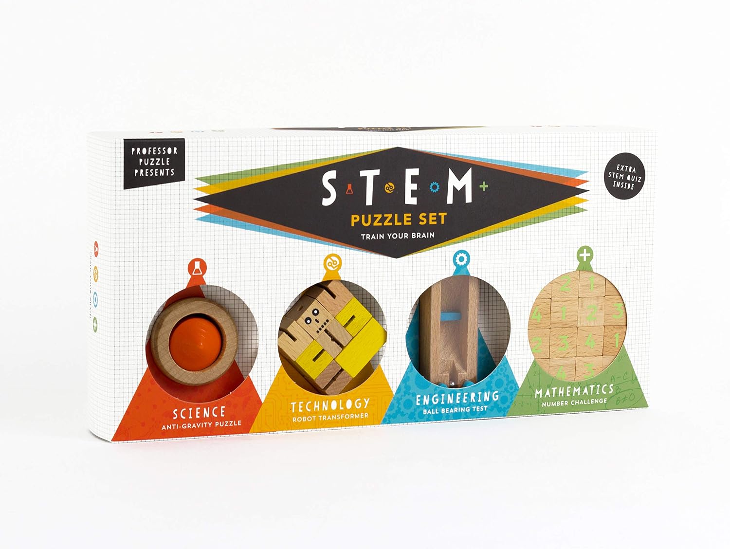 Professor PUZZLE STEM Puzzle Set – Set of 4 educational games for kids ...