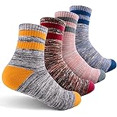 FEIDEER Women's Hiking Walking Running Socks, Multi-Pack Outdoor Recreation Socks Wicking Cushion Crew Socks
