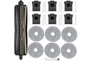 SONIICMOMO TriCut Brush Replacement Kit for Dreame X40 Ultra, X30 Ultra, L30 Ultra, L10s Ultra, L20 Ultra, L10s Pro Ultra, L40 Ultra Vacuum Cleaner, 14-Pack Accessories with Main Brush, Mop Pads, Dust Bags