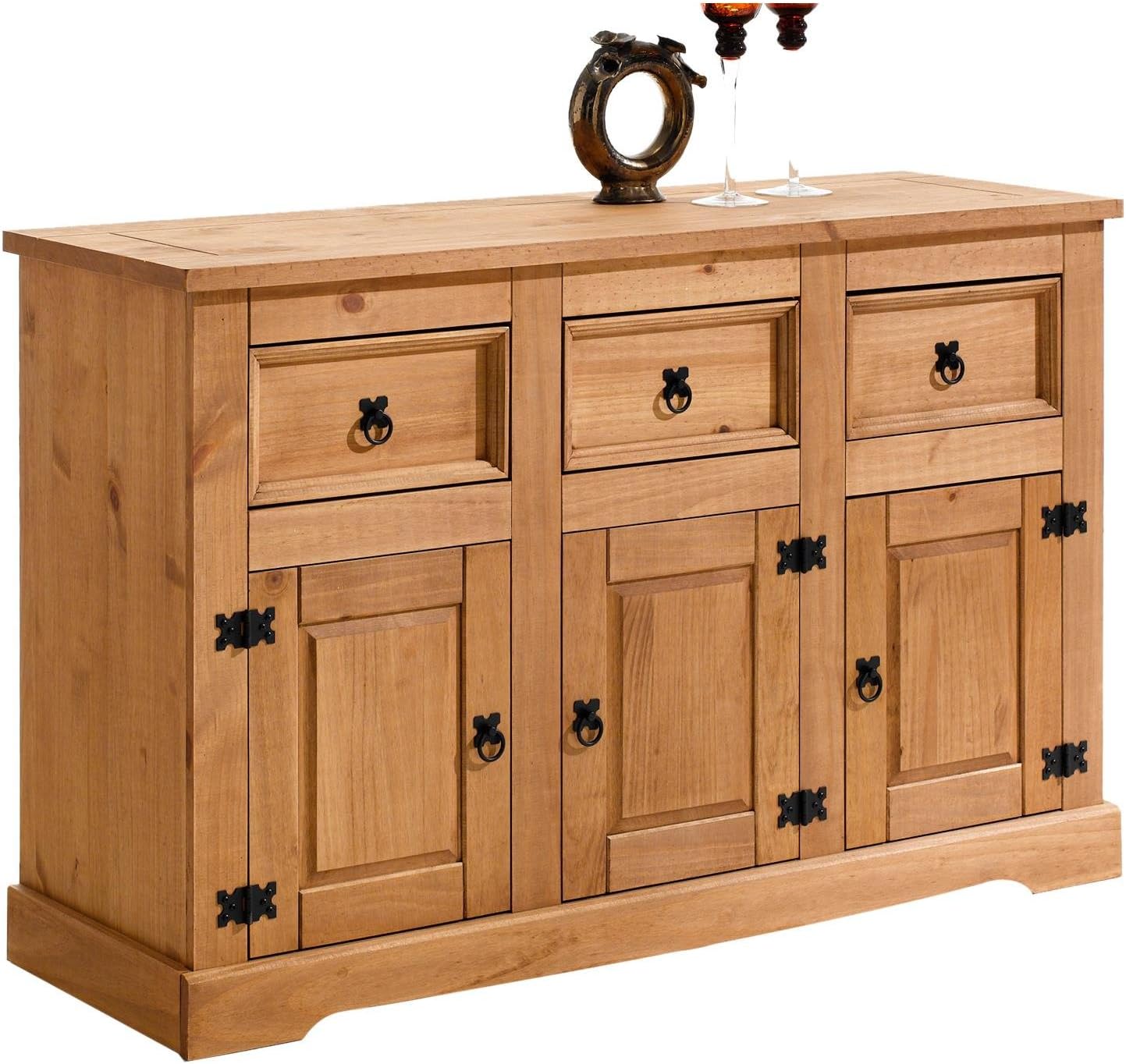 Vertiko Kommode Schrank Mexico Weiss Honig Original