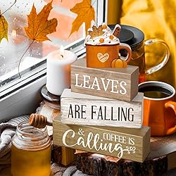 Lineshading 4 Pcs Fall Decorations for Home