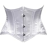 Daisy corsets Women's Daisy Corsets Womens Satin Mini Cincher Underbust Corset Waist Cincher Busk Closure