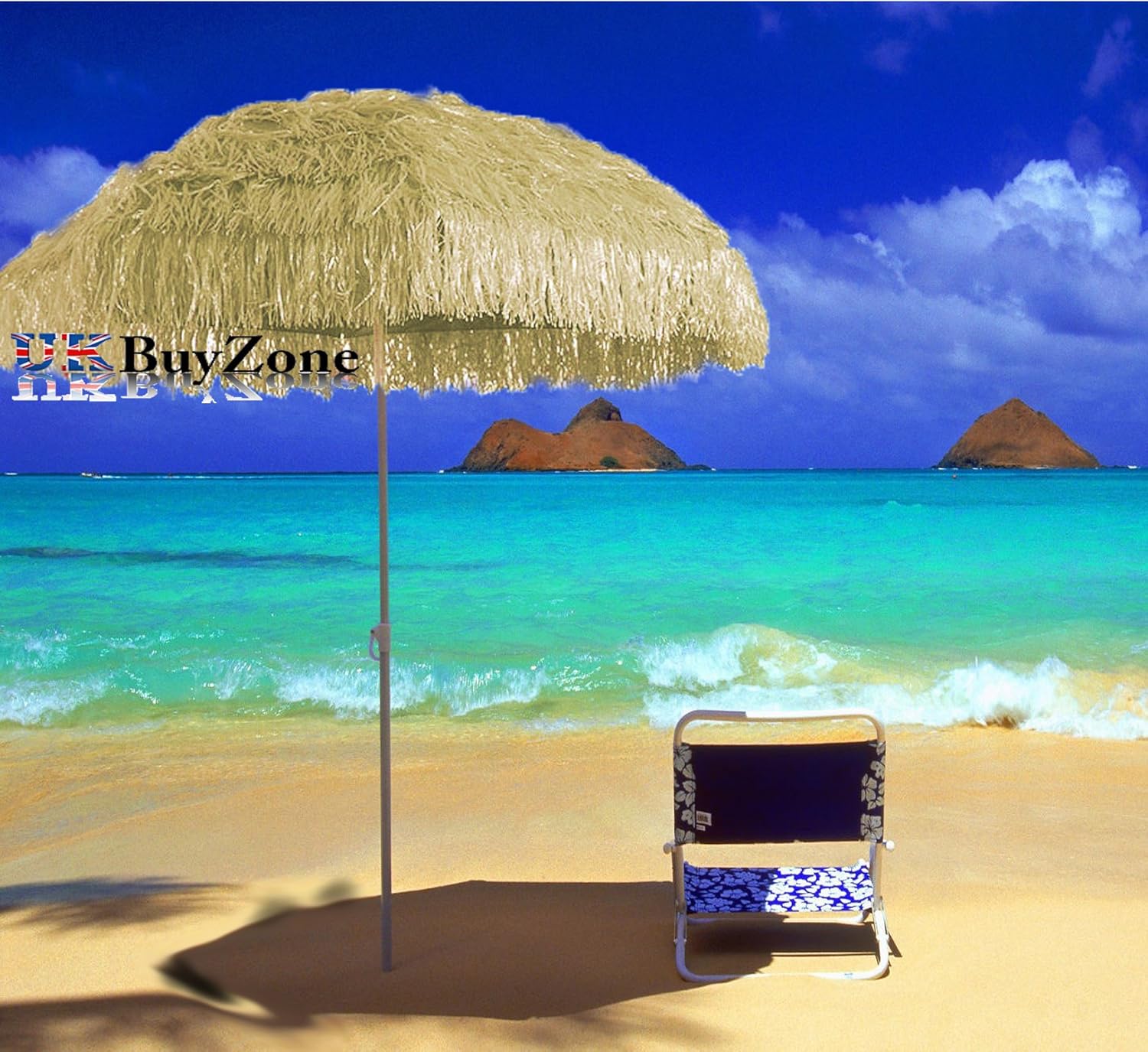 Beach Patio Garden Hawaii Paraso Sun Umbrella Sunshade Hawaiian Folding