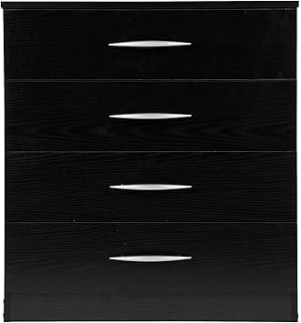 Tesco New Ashton Chest Of 4 Drawers Ash Effect With Silver Bar