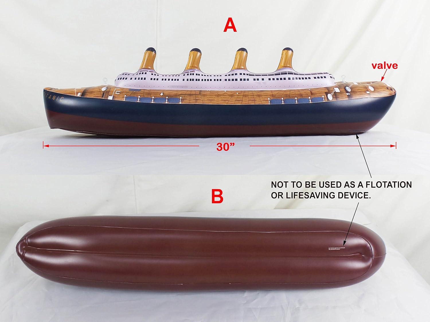 titanic inflatable pool toy