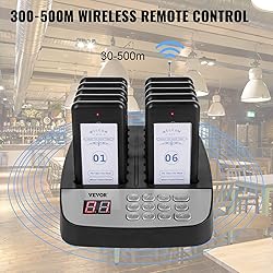 VEVOR F100 Restaurant Pager System 16 Pagers, Max