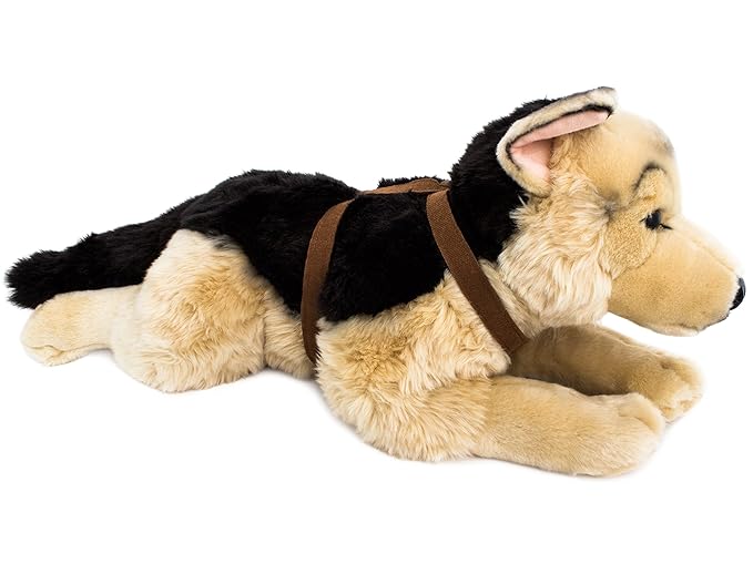 BRUBAKER Soft Toy Plush German Shepherd Dog Lying 24" Amazon.co.uk