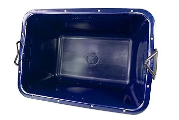 UvV-FMK 2. Wahl - blau - Fertigmörtelkübel, Mörtelwanne 200 Liter, kranbar, TüV geprüft (Blau)