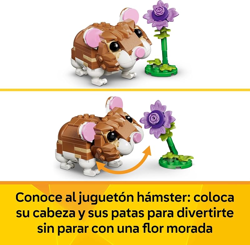 Criador 3 em 1 Hamster Fofo com Flor 31376
