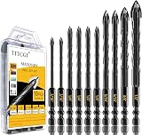 Camdios Tile Drill Bits Set 10Pcs Masonry Carbide Cross Tip 5mm-12mm view 9