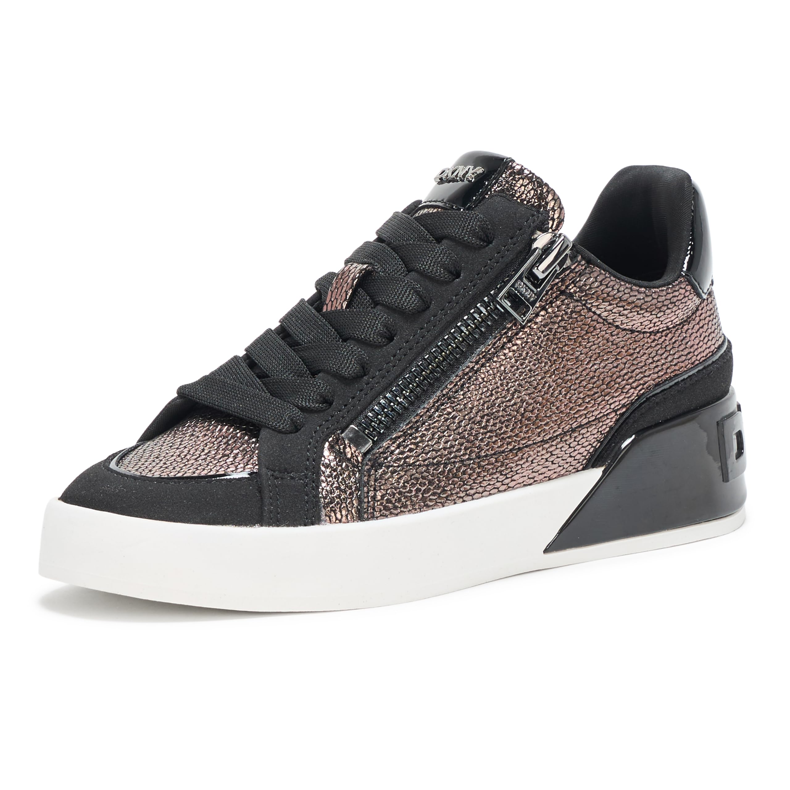 DKNY Women’s Shoes Shoe, Pewter/Black, 7