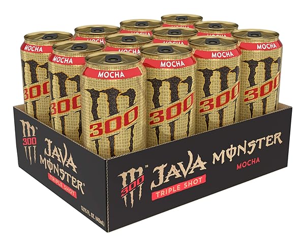 MONSTER ENERGY JAVA 300 TRIPLE SHOT ROBUST COFFEE + CREAM, 15 FL OZ