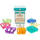 Crusty's All-Stars Sandwich Cutters - Set of 7 High-Quality Crust & Cookie Cutters - Butterfly, Dinosaur, Dolphin, Elephant, Heart, Puzzle and Star in Fun and Sturdy Gift & Storage Box