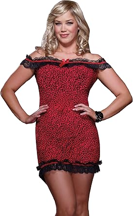 red leopard print plus size