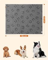 Feandrea Waterproof Sherpa Fleece Dog Blanket XL 152 x 127 cm Gray view 6