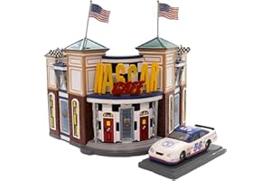 Department 56 Snow Village Nascar Café Lit Building (Set of 2)