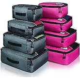 Packing Cubes Luggage Bags Organizer Durable Travel Accessories With Clothing Label