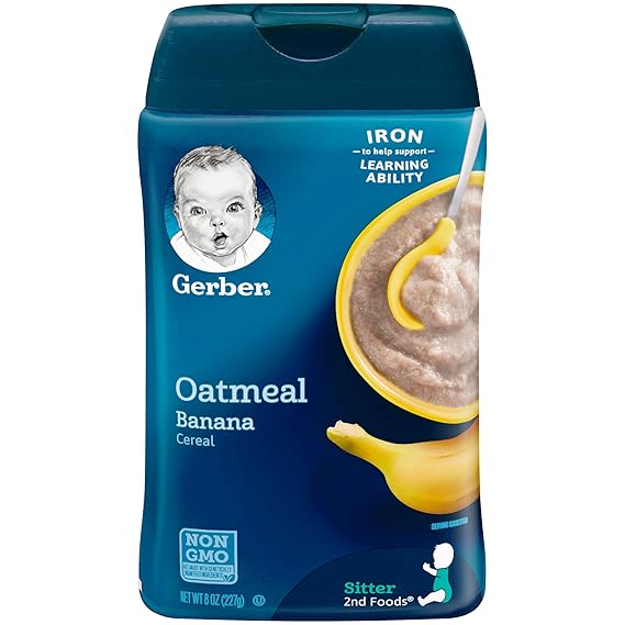 gerber organic oatmeal banana cereal