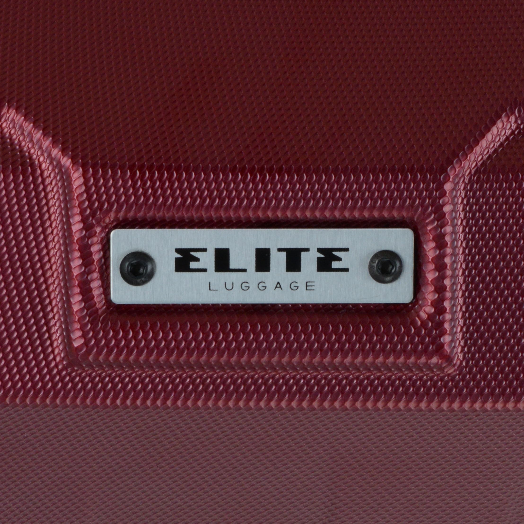 Elite Luggage Expandable Hardside Spinner Luggage, Burgundy, 21