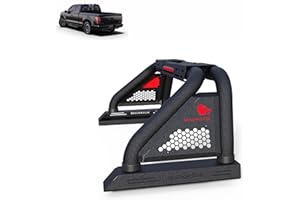 Black Horse Off Road Black Horse Classic Pro Roll Bar Modular Textured Black Compatible with 2000-2010 Dodge Ram 2500|2011-2022 Ram 2500/Ram 3500|2000-2022 Ford F-150|2001-2022 GMC Sierra 1500-RB01MT