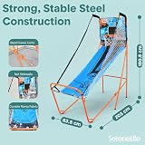 SereneLife Foldable Basketball Arcade Game with LED Scoreboard 203 cm view 7