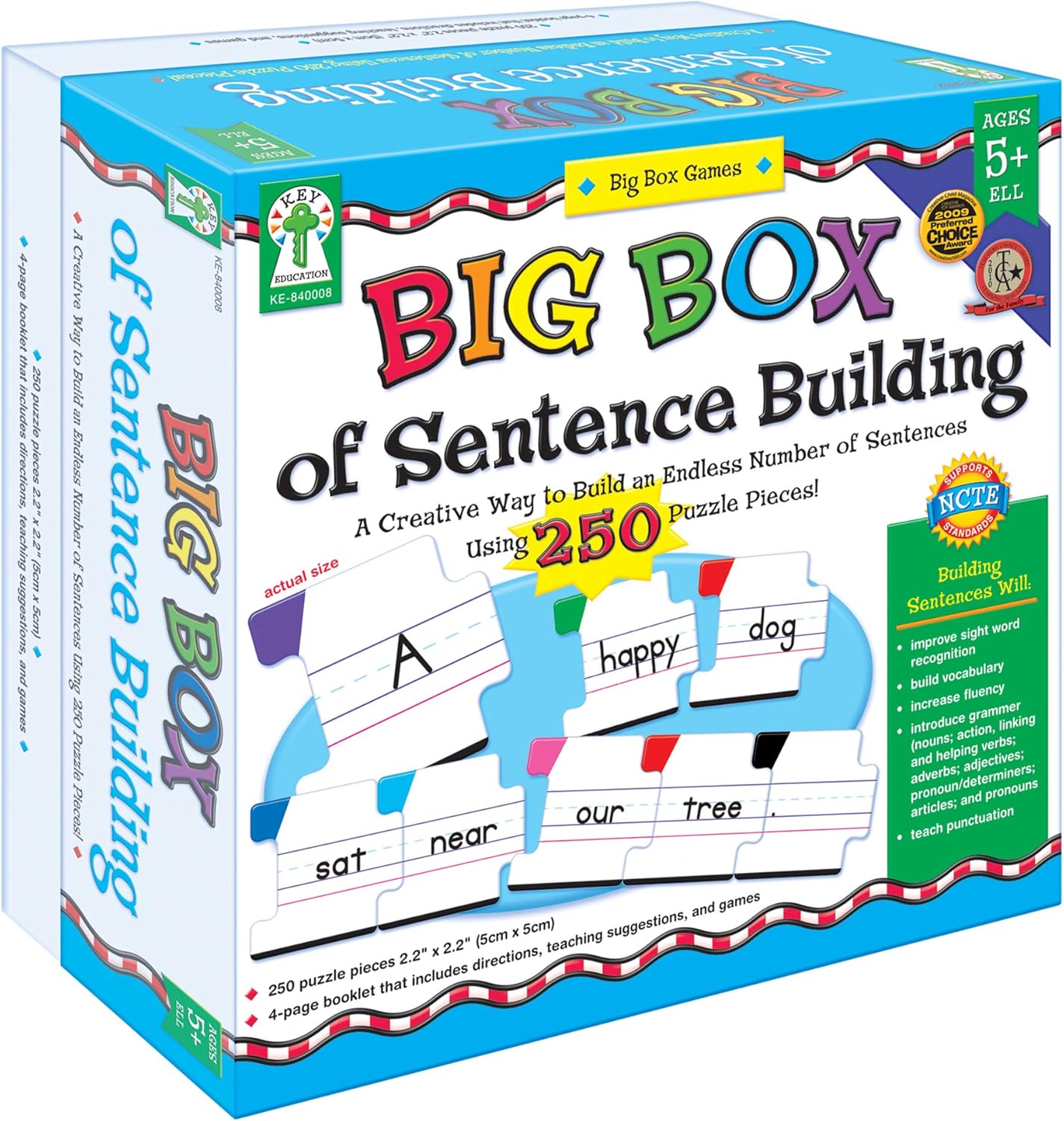 Key Education Publishing Big Box of Sentence Building Games Learning Materials for Age 5 and Up, 840008 : Books : Office Products