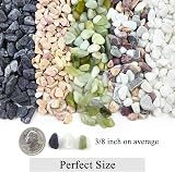 FANTIAN 2 lbs Mixed Color Gravel 6-9mm for Aquarium Succulent Pots view 2