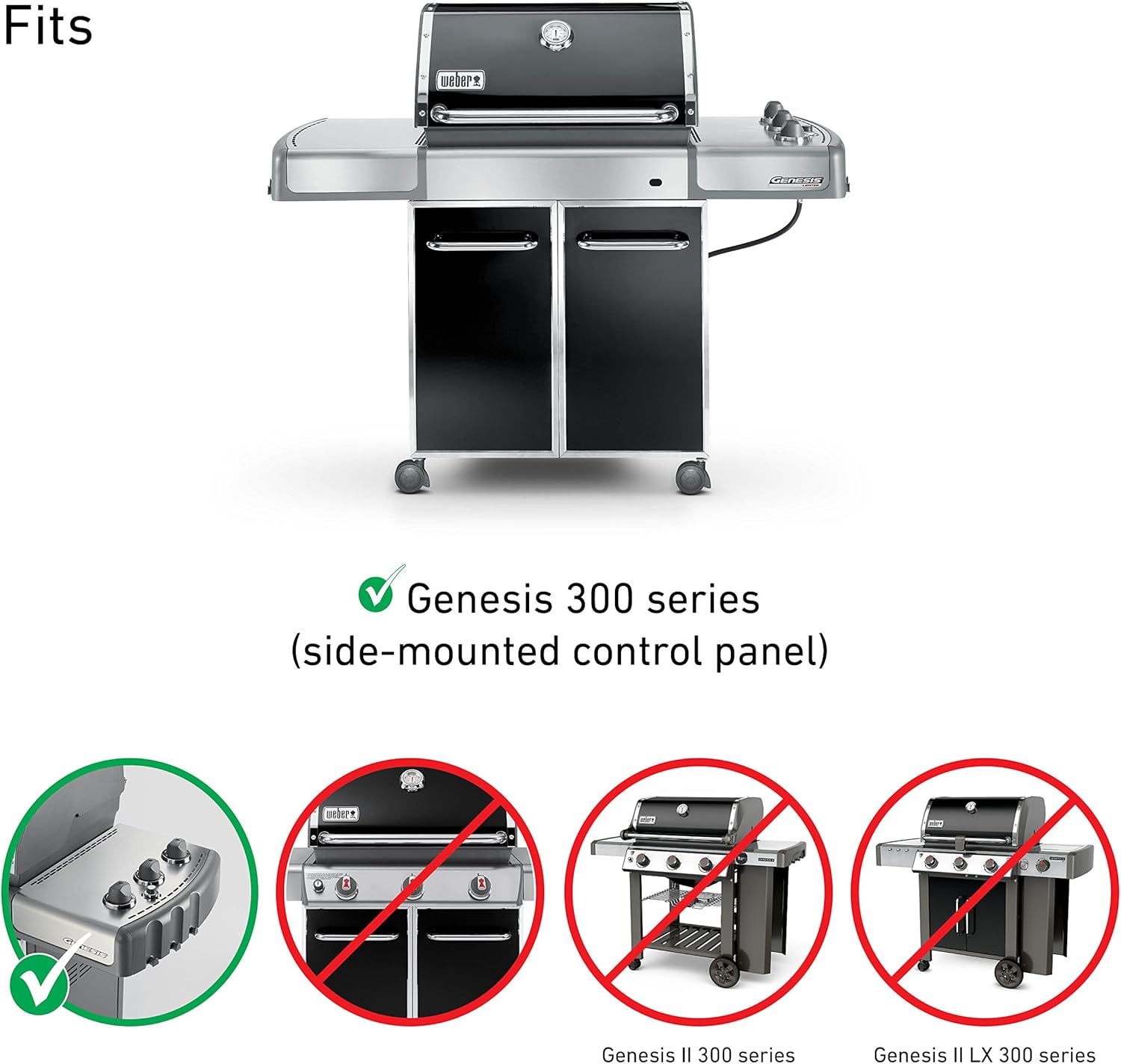 Weber 7539 Porcelain-Enameled Flavorizer Bars - Fits Genesis side mount E-310, E-320 (2007-2010): Garden & Outdoor