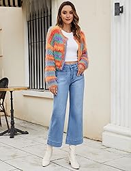 luvamia Wide Leg Jeans for Women Trendy High
