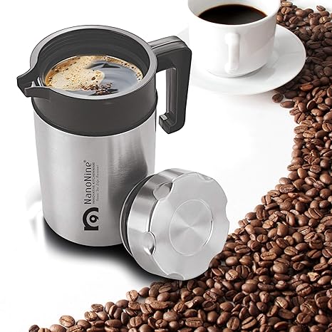 NanoNine T-Pot Double Wall Insulated Stainless Steel Flask, 700 ml, 1 pc