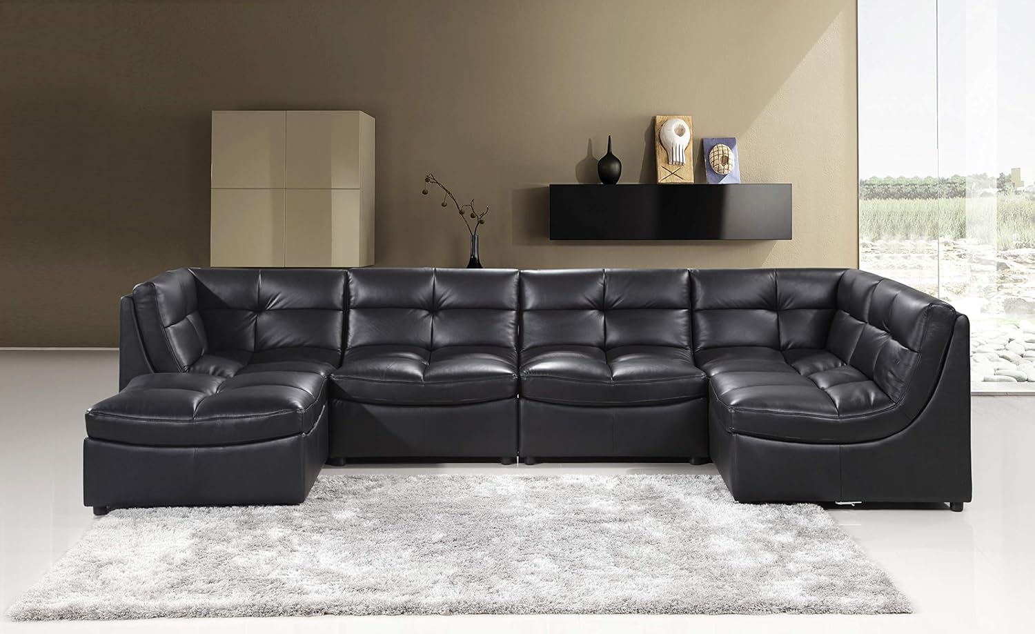 Amazon Com Best Master Furniture Cloud 6 Piece Modular Sectional