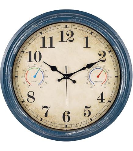 Amazon.com: JENLYSTIME 16 Inch Blue Vintage Waterproof Indoor