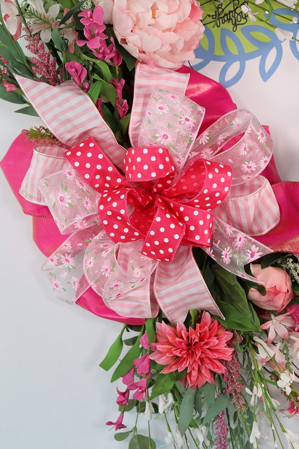 Floral Wreath Floral Grapevine Wreath Summer Wreath Everyday Wreath Floral Decor Front Door Wreath Summer Decor Mother S Day Gift Home Living Wreaths Door Hangers