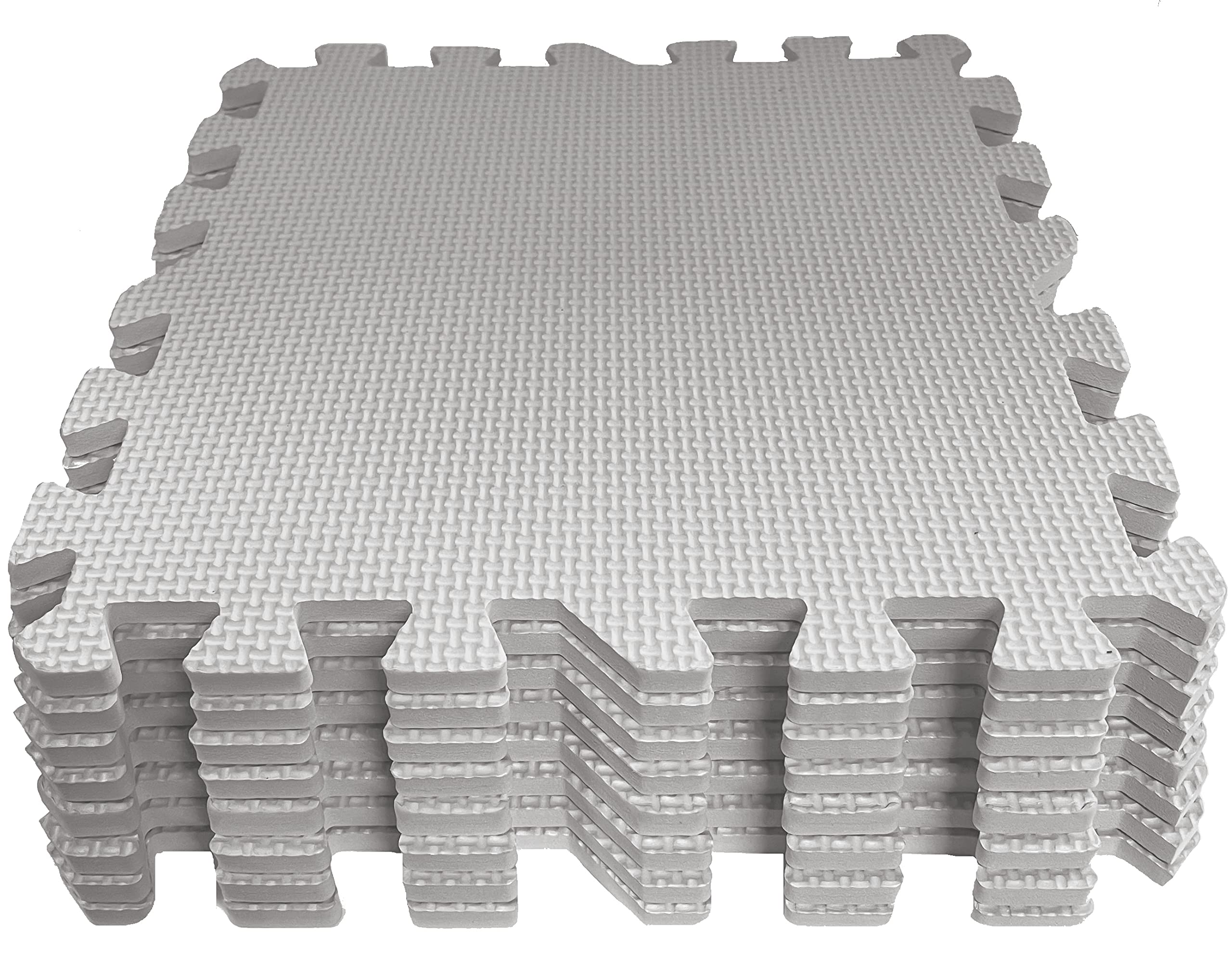 Grendle 8pc Grey 30.5 x 30.5 x 1cm Interlocking Foam Mat Set