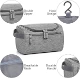 Etercycle Hanging Wash Bag Travel Toiletry Bag Grey Waterproof Oxford view 4