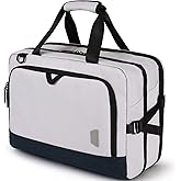 BAGSMART Weekend Bag, Travel Duffle Bag Expandable Overnight Bag Anti-Theft Carry Bag with Shoe Pocket (Grey)