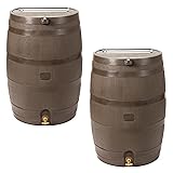 RTS Home Accents 50-Gallon Rain Barrel with Link