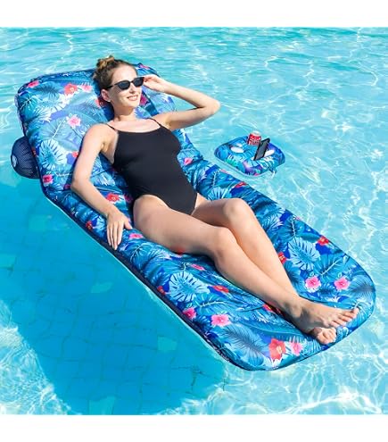 Chaise Flottante Non Gonflable - Float-N-Fold - 3 En 1 Pour Piscine, Plage - Jaune - 12