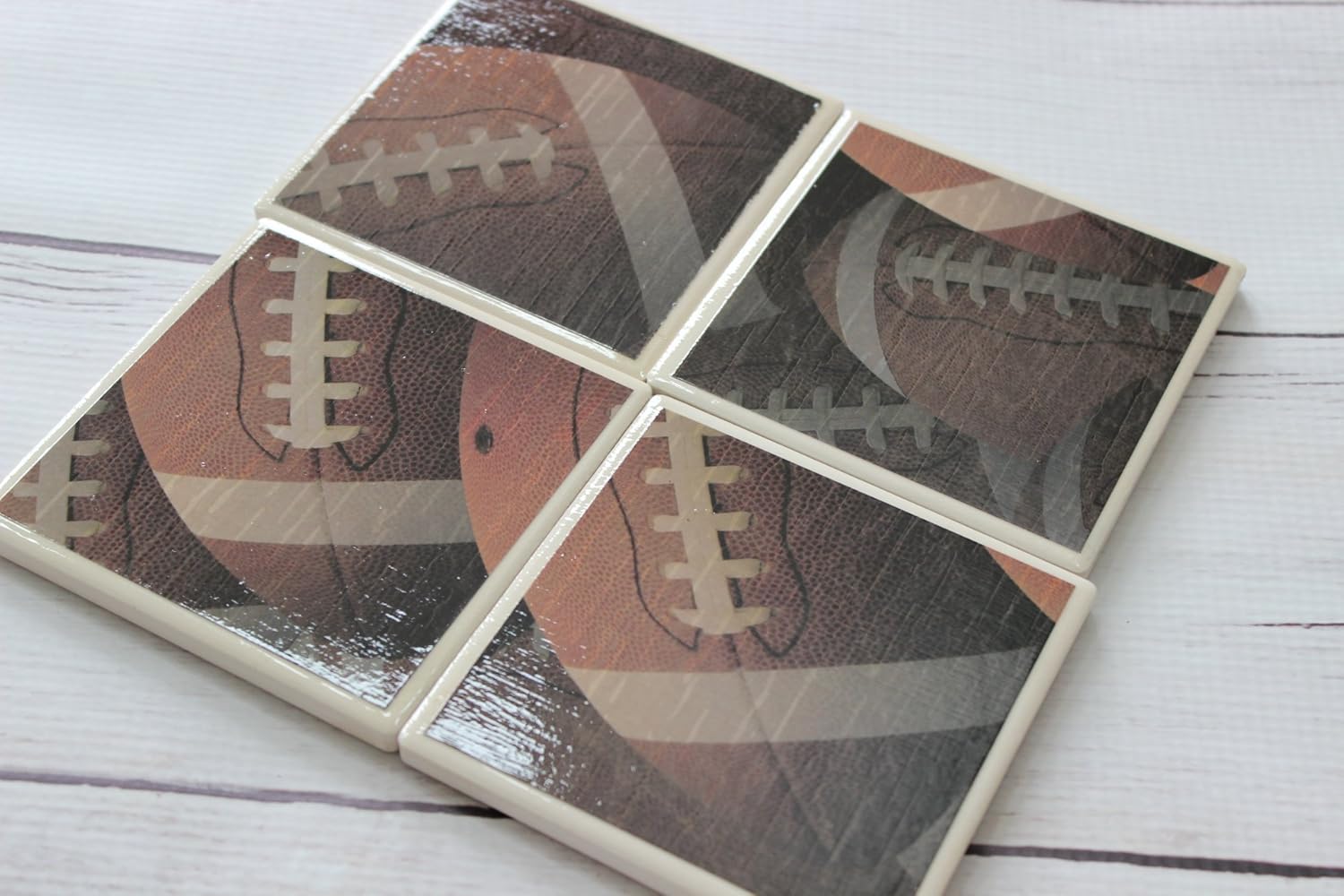 Drink Coasters Football Coasters Man Cave DecorFull Cork