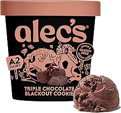 Alec's Ice Cream Triple Chocolate Blackout Cookie Ice Cream, A2 Dairy, 14 Fl Oz