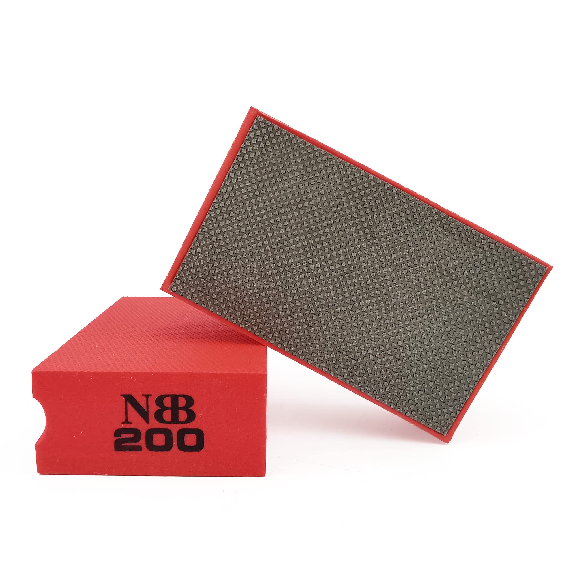 NBB Diamond Sanding/Polishing Pad Diamond Hand Buffing Pad Sanding Block with Foam Sponge Backing for Buffing and Grinding Sharp Edges and Plane of Granite Marble Stone Glass Ceramic (1, 200#)
