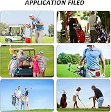 olyee 2 Pack Golf Ball Cleaner Pouch with Carabiner Red Blue view 7
